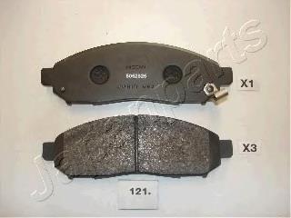 PA121AF Japan Parts Klocki hamulcowe przednie tarczowe
