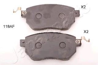 PA118AF Japan Parts Klocki hamulcowe przednie tarczowe