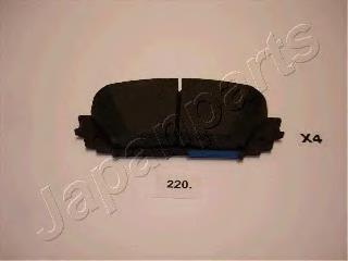 PA220AF Japan Parts Klocki hamulcowe przednie tarczowe