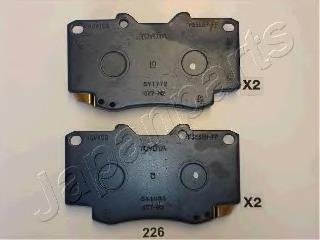 PA226AF Japan Parts Klocki hamulcowe przednie tarczowe