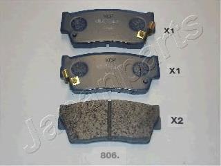 PA806AF Japan Parts Klocki hamulcowe przednie tarczowe