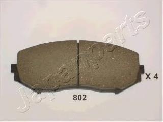 PA802AF Japan Parts Klocki hamulcowe przednie tarczowe