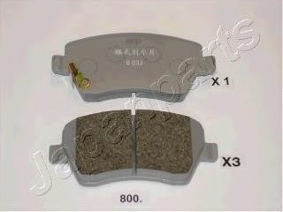 PA800AF Japan Parts Klocki hamulcowe przednie tarczowe