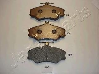 PA595AF Japan Parts Klocki hamulcowe przednie tarczowe