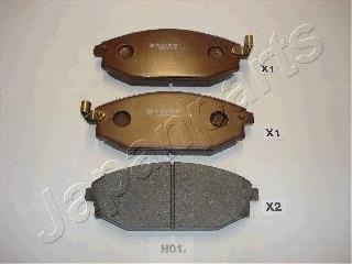 PAH01AF Japan Parts Klocki hamulcowe przednie tarczowe