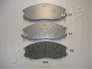 PAH05AF Japan Parts Klocki hamulcowe przednie tarczowe
