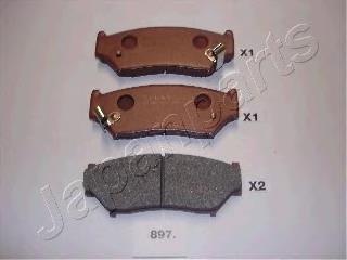 PA897AF Japan Parts Klocki hamulcowe przednie tarczowe