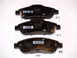 PA405AF Japan Parts Klocki hamulcowe przednie tarczowe