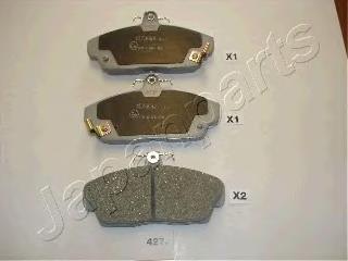 PA427AF Japan Parts Klocki hamulcowe przednie tarczowe