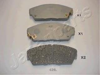PA426AF Japan Parts Klocki hamulcowe przednie tarczowe