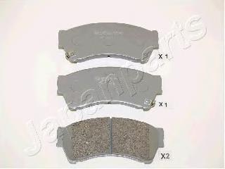 PA346AF Japan Parts Klocki hamulcowe przednie tarczowe
