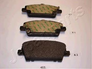 PA403AF Japan Parts Klocki hamulcowe przednie tarczowe