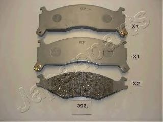 PA392AF Japan Parts Klocki hamulcowe przednie tarczowe