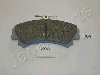 PA593AF Japan Parts Klocki hamulcowe przednie tarczowe