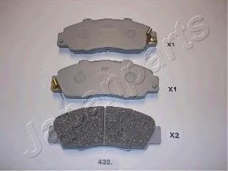 PA432AF Japan Parts Klocki hamulcowe przednie tarczowe