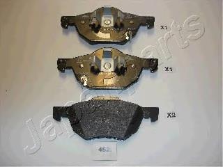 PA452AF Japan Parts Klocki hamulcowe przednie tarczowe