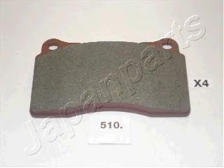 PA510AF Japan Parts Klocki hamulcowe przednie tarczowe