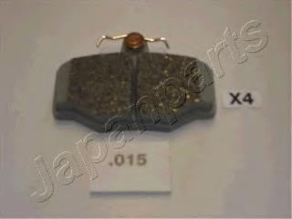 PP015AF Japan Parts Okładziny (klocki) do hamulców tarczowych tylne