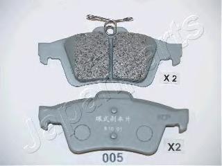 PP005AF Japan Parts Okładziny (klocki) do hamulców tarczowych tylne