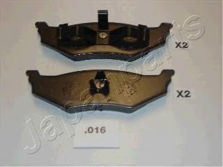 PP016AF Japan Parts Okładziny (klocki) do hamulców tarczowych tylne