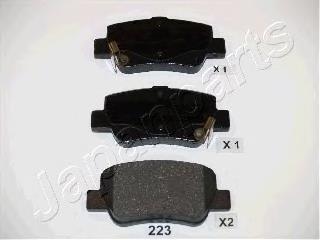 PP223AF Japan Parts Okładziny (klocki) do hamulców tarczowych tylne