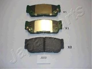 PPS02AF Japan Parts Okładziny (klocki) do hamulców tarczowych tylne