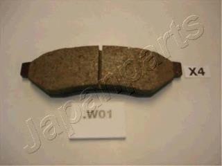 PPW01AF Japan Parts Okładziny (klocki) do hamulców tarczowych tylne