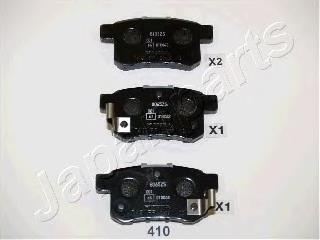 PP410AF Japan Parts Okładziny (klocki) do hamulców tarczowych tylne