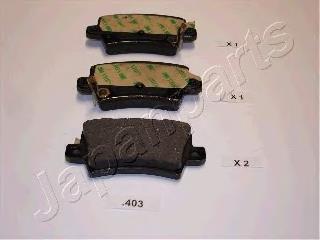 PP403AF Japan Parts Okładziny (klocki) do hamulców tarczowych tylne