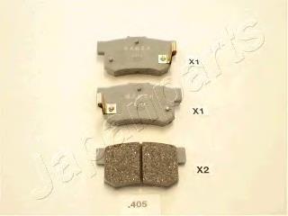 PP405AF Japan Parts Okładziny (klocki) do hamulców tarczowych tylne