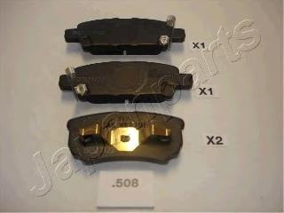 PP508AF Japan Parts Okładziny (klocki) do hamulców tarczowych tylne