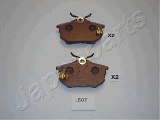 Okładziny (klocki) do hamulców tarczowych tylne Japan Parts PP507AF cena, od 19,76 USD