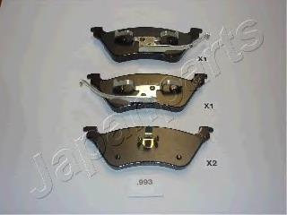 PP993AF Japan Parts Okładziny (klocki) do hamulców tarczowych tylne