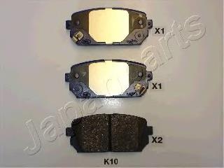 PPK10AF Japan Parts Okładziny (klocki) do hamulców tarczowych tylne