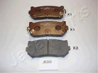 PPK00AF Japan Parts Okładziny (klocki) do hamulców tarczowych tylne