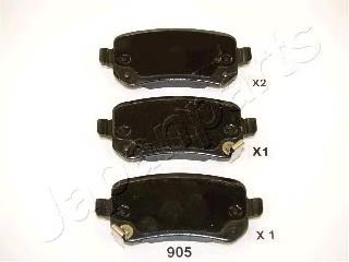 PP905AF Japan Parts Okładziny (klocki) do hamulców tarczowych tylne