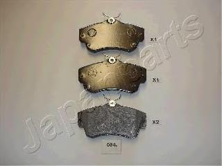 PA094AF Japan Parts Klocki hamulcowe przednie tarczowe