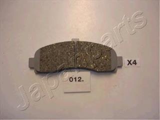 PA012AF Japan Parts Klocki hamulcowe przednie tarczowe