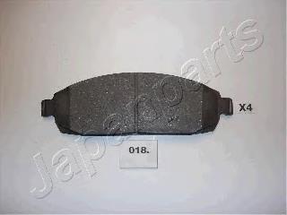 PA018AF Japan Parts Klocki hamulcowe przednie tarczowe
