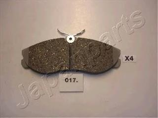 PA017AF Japan Parts Klocki hamulcowe przednie tarczowe