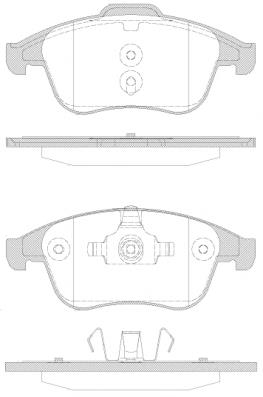Klocki hamulcowe przednie tarczowe 410600629R Renault (RVI)