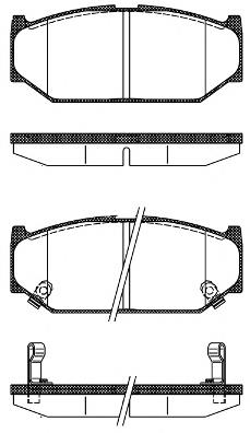 Do koszyka D0YN3328Z Mazda Klocki hamulcowe przednie tarczowe