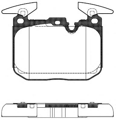 34116850850 BMW klocki hamulcowe przednie tarczowe