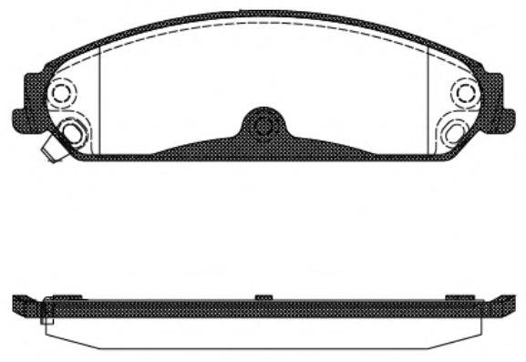 Do koszyka 68147681AB Chrysler Klocki hamulcowe przednie tarczowe