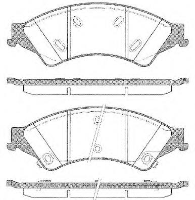 AB312L361AB Ford Klocki hamulcowe przednie tarczowe