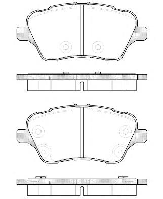 1860476 Ford Klocki hamulcowe przednie tarczowe