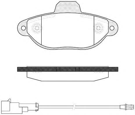 Klocki hamulcowe przednie tarczowe Ford 2612846 cena, od 28,35 USD