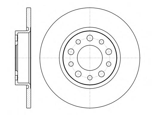 Tarcza hamulcowa tylna Fiat/Alfa/Lancia 51767378