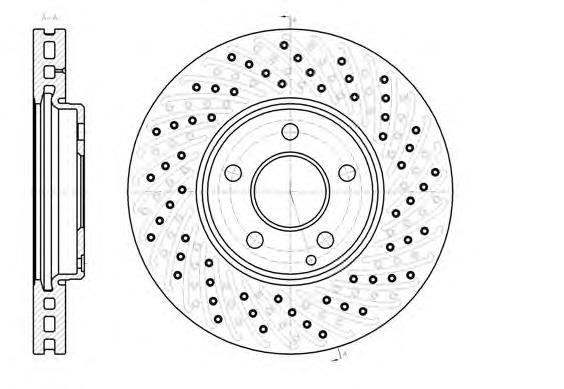 A2204211712 Mercedes Tarcza hamulcowa przednia