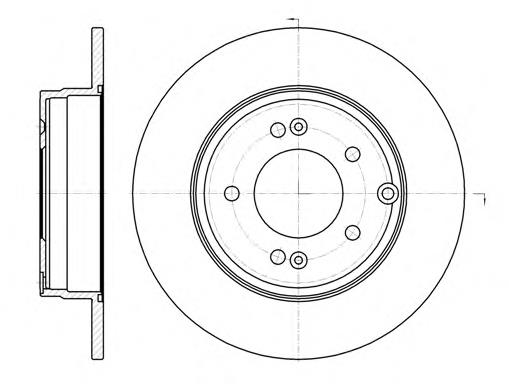 BD5272 Fremax Tarcza hamulcowa tylna